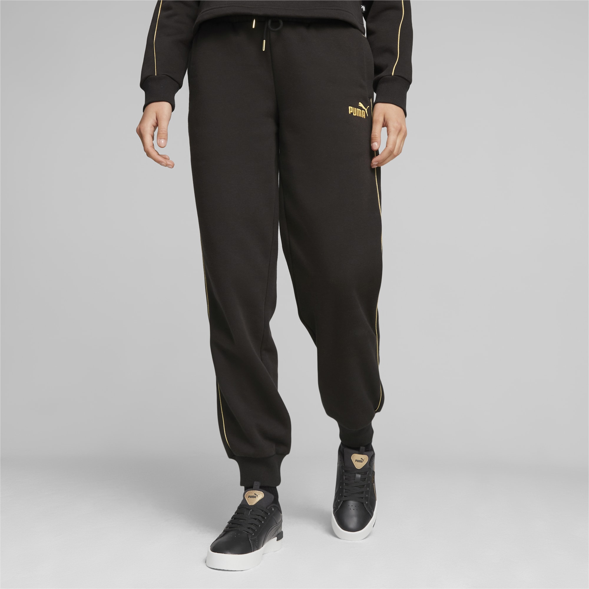 Black and gold best sale sweatpants